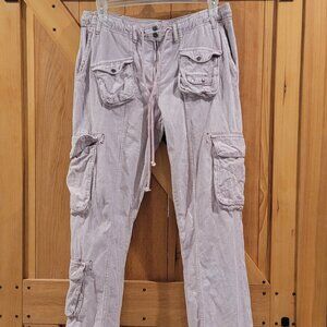 Free People Tahiti Corduroy Cargo Pants - Lilac Size L